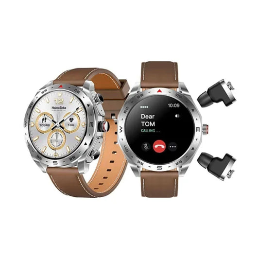 Haino Teko Germany Watch Buds ST 5 with AMOLED Display and 4 GB MP3 Speaker (Watch+Earbuds)